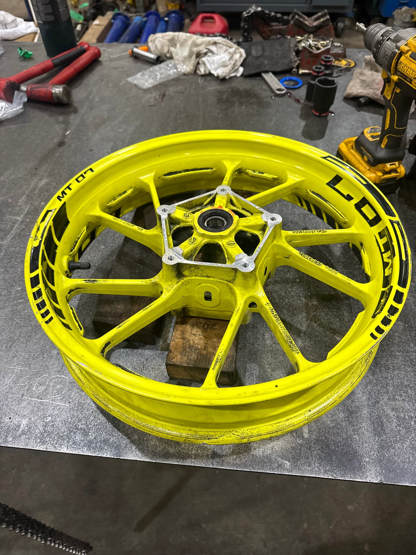 T7 Supermoto Wheel Swap Machining Service